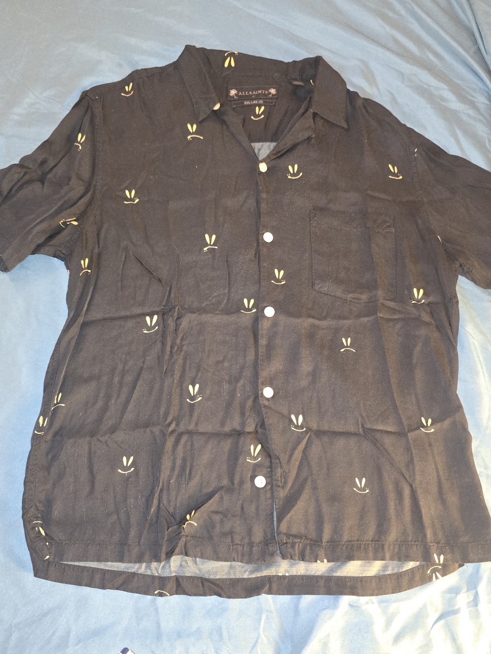 AllSaints Black Men Shirt